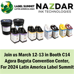 Nazdar Sticks to Ink Innovation at 2024 Latin America Label Summit - Bogota, Colombia