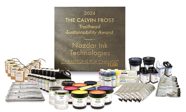 Nazdar receives 2024 TLMI - Calvin Frost Trailhead Sustainability Award