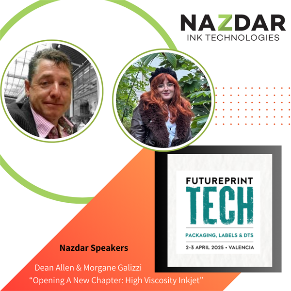 Nazdar To Present At FUTUREPRINT TECH Conference for Packaging, Labels & DTS