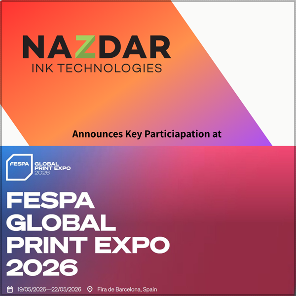 Nazdar Announces Participation in FESPA Global Print Expo 2026
