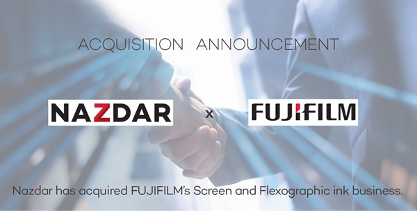 Nazdar Announces Acquisition of FUJIFILM Screen & Flexographic Ink Business
